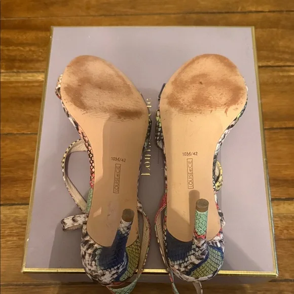 Louise et Cie Multicolor Snakeskin Heels - Picture 6 of 10